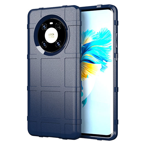 Ultra-thin Silicone Gel Soft Case 360 Degrees Cover for Huawei Mate 40 Blue