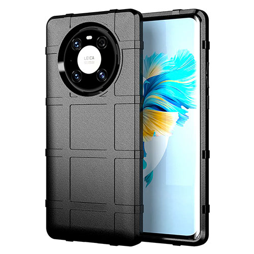 Ultra-thin Silicone Gel Soft Case 360 Degrees Cover for Huawei Mate 40E Pro 5G Black