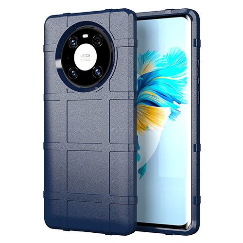 Ultra-thin Silicone Gel Soft Case 360 Degrees Cover for Huawei Mate 40E Pro 5G Blue