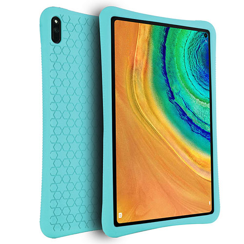 Ultra-thin Silicone Gel Soft Case 360 Degrees Cover for Huawei MatePad Pro Cyan