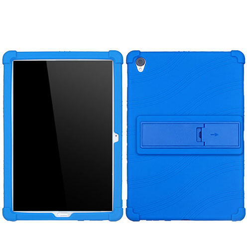 Ultra-thin Silicone Gel Soft Case 360 Degrees Cover for Huawei MediaPad M6 10.8 Blue