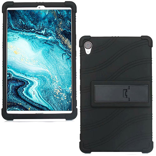 Ultra-thin Silicone Gel Soft Case 360 Degrees Cover for Huawei MediaPad M6 8.4 Black