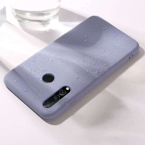 Ultra-thin Silicone Gel Soft Case 360 Degrees Cover for Huawei Nova 4e Purple