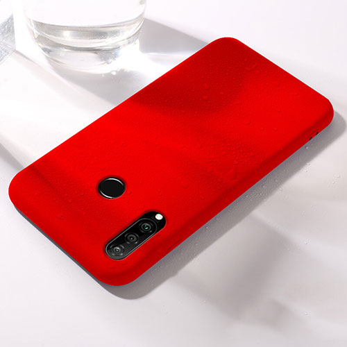 Ultra-thin Silicone Gel Soft Case 360 Degrees Cover for Huawei Nova 4e Red