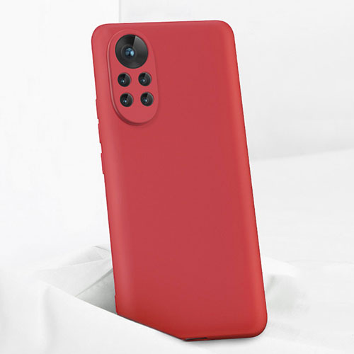 Ultra-thin Silicone Gel Soft Case 360 Degrees Cover for Huawei Nova 8 Pro 5G Red