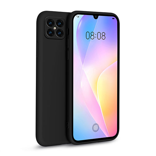 Ultra-thin Silicone Gel Soft Case 360 Degrees Cover for Huawei Nova 8 SE 5G Black