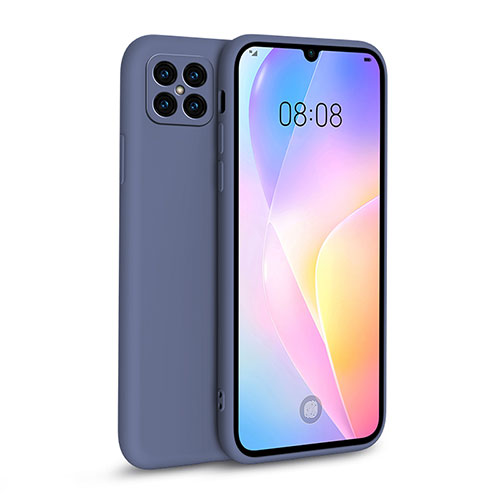 Ultra-thin Silicone Gel Soft Case 360 Degrees Cover for Huawei Nova 8 SE 5G Lavender Gray