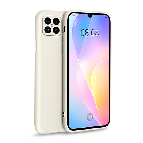 Ultra-thin Silicone Gel Soft Case 360 Degrees Cover for Huawei Nova 8 SE 5G White