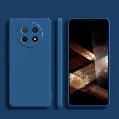 Ultra-thin Silicone Gel Soft Case 360 Degrees Cover for Huawei Nova Y91 Blue