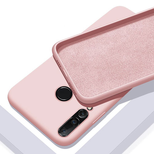 Ultra-thin Silicone Gel Soft Case 360 Degrees Cover for Huawei P20 Lite (2019) Rose Gold