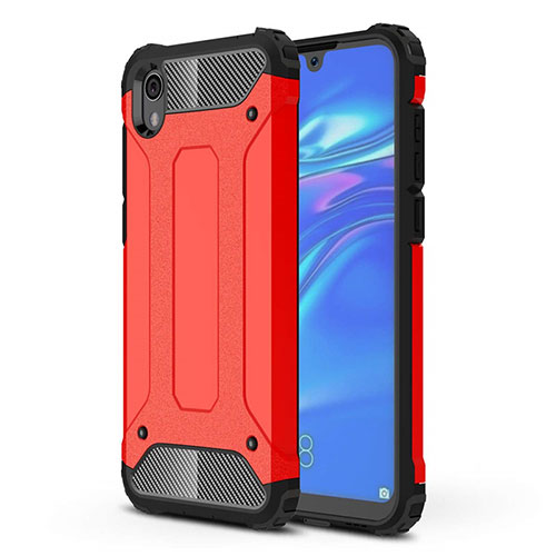 Ultra-thin Silicone Gel Soft Case 360 Degrees Cover for Huawei Y5 (2019) Red