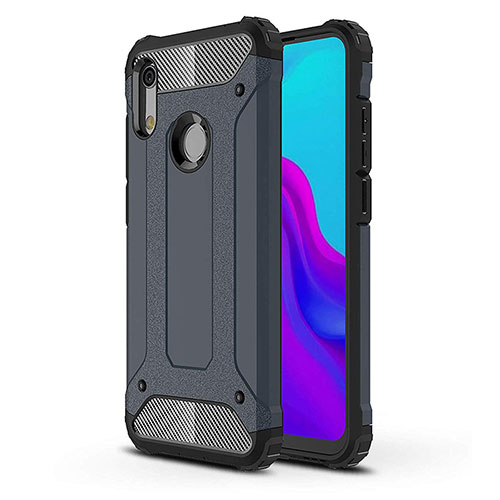 Ultra-thin Silicone Gel Soft Case 360 Degrees Cover for Huawei Y6 (2019) Blue