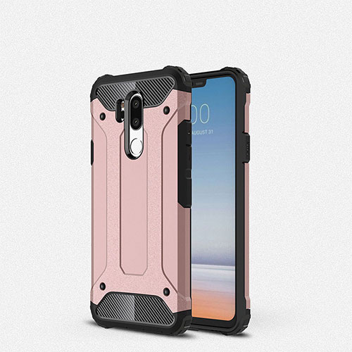 Ultra-thin Silicone Gel Soft Case 360 Degrees Cover for LG G7 Rose Gold