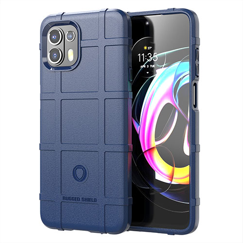 Ultra-thin Silicone Gel Soft Case 360 Degrees Cover for Motorola Moto Edge 20 Lite 5G Blue