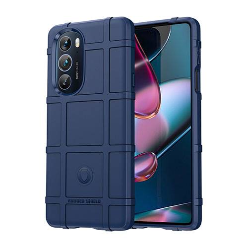 Ultra-thin Silicone Gel Soft Case 360 Degrees Cover for Motorola Moto Edge 30 Pro 5G Blue