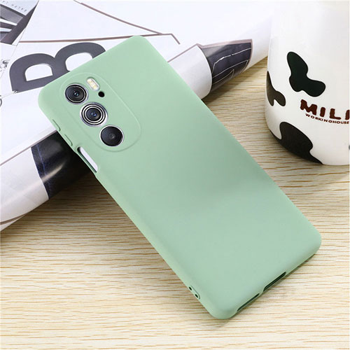 Ultra-thin Silicone Gel Soft Case 360 Degrees Cover for Motorola Moto Edge 30 Pro 5G Green