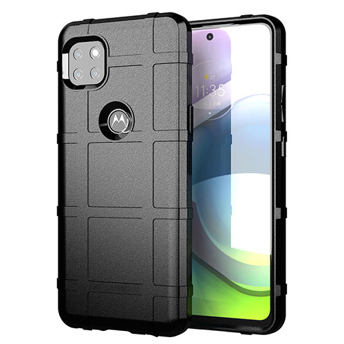 Ultra-thin Silicone Gel Soft Case 360 Degrees Cover for Motorola Moto G 5G Black