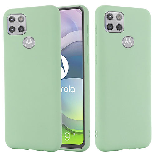 Ultra-thin Silicone Gel Soft Case 360 Degrees Cover for Motorola Moto G 5G Green