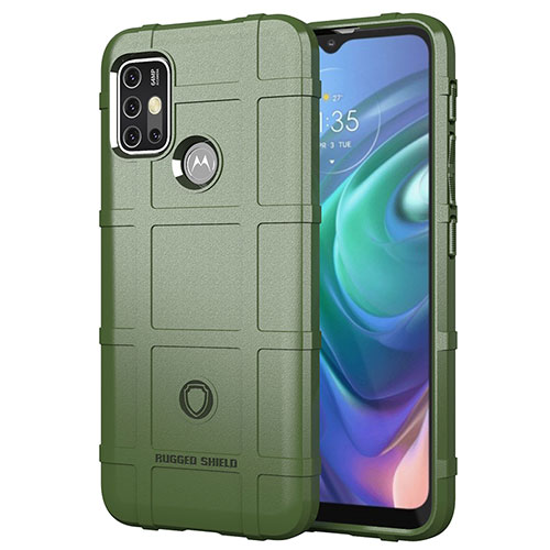 Ultra-thin Silicone Gel Soft Case 360 Degrees Cover for Motorola Moto G30 Green