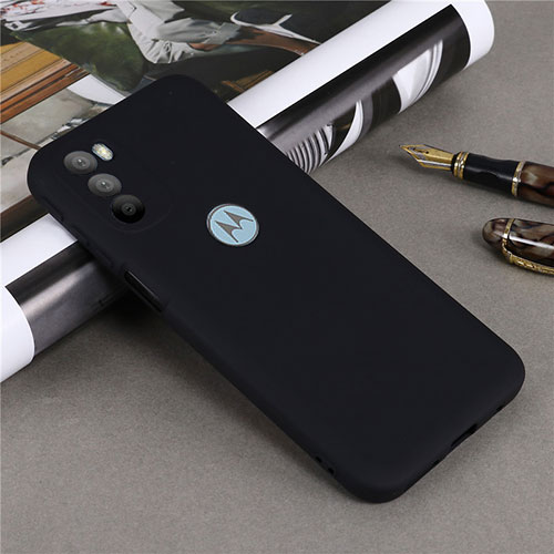 Ultra-thin Silicone Gel Soft Case 360 Degrees Cover for Motorola Moto G31 Black