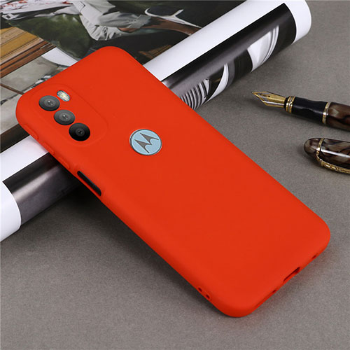 Ultra-thin Silicone Gel Soft Case 360 Degrees Cover for Motorola Moto G31 Red