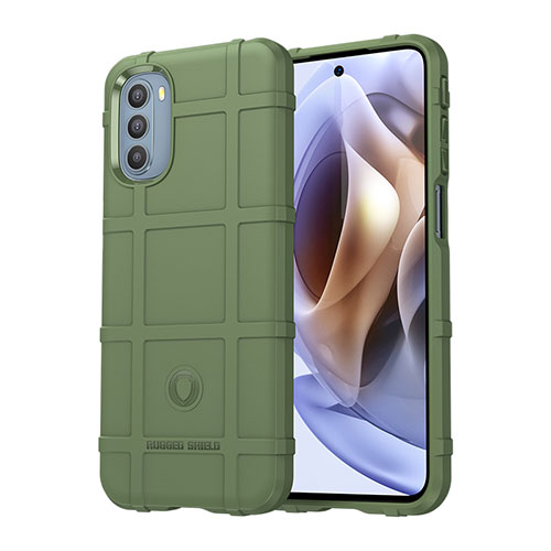 Ultra-thin Silicone Gel Soft Case 360 Degrees Cover for Motorola Moto G41 Green