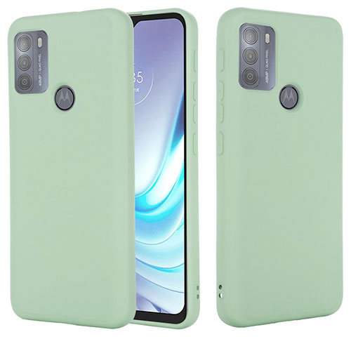 Ultra-thin Silicone Gel Soft Case 360 Degrees Cover for Motorola Moto G50 Green