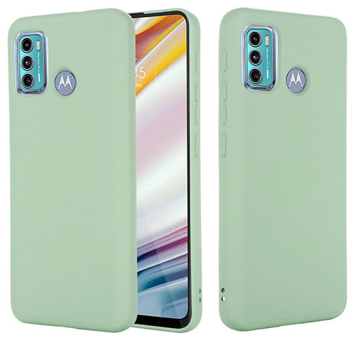 Ultra-thin Silicone Gel Soft Case 360 Degrees Cover for Motorola Moto G60 Green