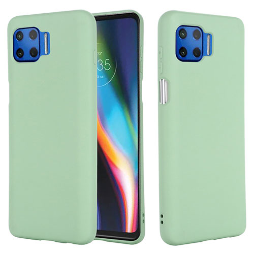 Ultra-thin Silicone Gel Soft Case 360 Degrees Cover for Motorola Moto One 5G Green