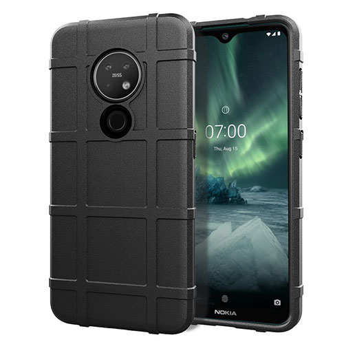 Ultra-thin Silicone Gel Soft Case 360 Degrees Cover for Nokia 6.2 Black