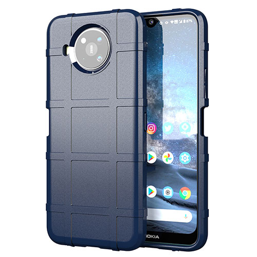 Ultra-thin Silicone Gel Soft Case 360 Degrees Cover for Nokia 8.3 5G Blue