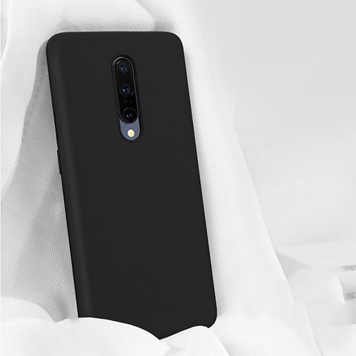 Ultra-thin Silicone Gel Soft Case 360 Degrees Cover for OnePlus 7 Pro Black