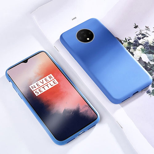 Ultra-thin Silicone Gel Soft Case 360 Degrees Cover for OnePlus 7T Blue