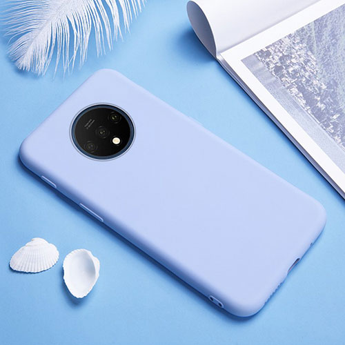 Ultra-thin Silicone Gel Soft Case 360 Degrees Cover for OnePlus 7T Sky Blue