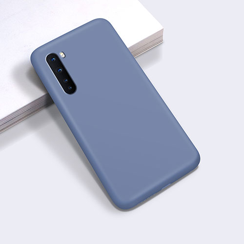 Ultra-thin Silicone Gel Soft Case 360 Degrees Cover for OnePlus Nord Lavender Gray