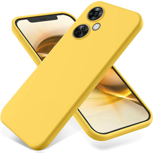 Ultra-thin Silicone Gel Soft Case 360 Degrees Cover for OnePlus Nord N30 5G Yellow