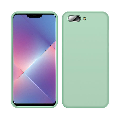 Ultra-thin Silicone Gel Soft Case 360 Degrees Cover for Oppo A12e Green