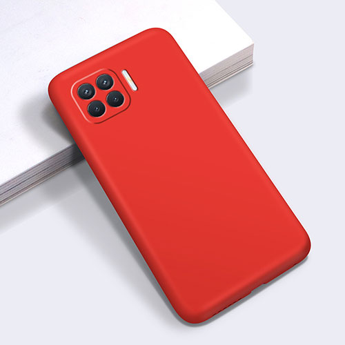 Ultra-thin Silicone Gel Soft Case 360 Degrees Cover for Oppo A93 Red