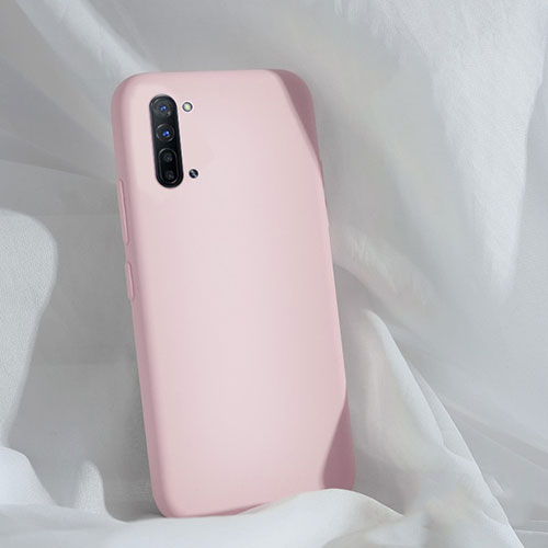 Ultra-thin Silicone Gel Soft Case 360 Degrees Cover for Oppo Find X2 Lite Pink