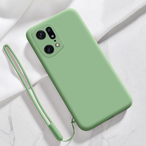 Ultra-thin Silicone Gel Soft Case 360 Degrees Cover for Oppo Find X5 5G Matcha Green