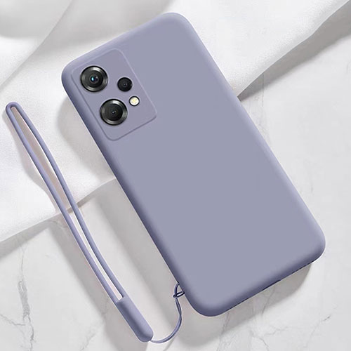 Ultra-thin Silicone Gel Soft Case 360 Degrees Cover for Oppo K10X 5G Lavender Gray