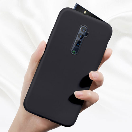 Ultra-thin Silicone Gel Soft Case 360 Degrees Cover for Oppo Reno 10X Zoom Black