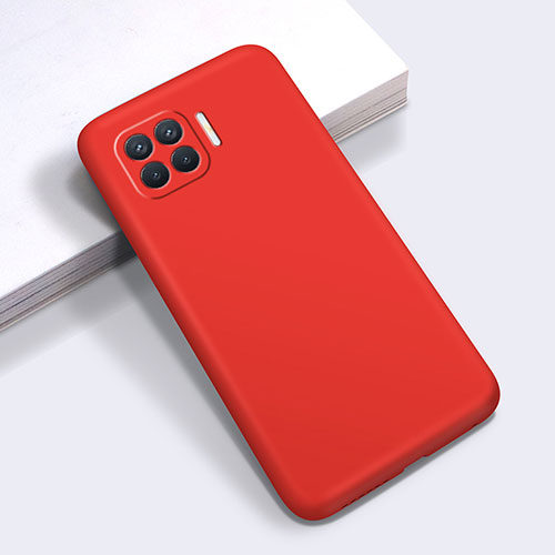 Ultra-thin Silicone Gel Soft Case 360 Degrees Cover for Oppo Reno4 F Red