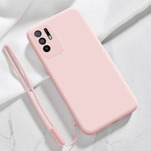 Ultra-thin Silicone Gel Soft Case 360 Degrees Cover for Oppo Reno5 Z 5G Pink