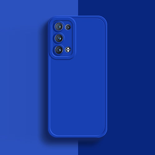 Ultra-thin Silicone Gel Soft Case 360 Degrees Cover for Oppo Reno6 Pro 5G Blue