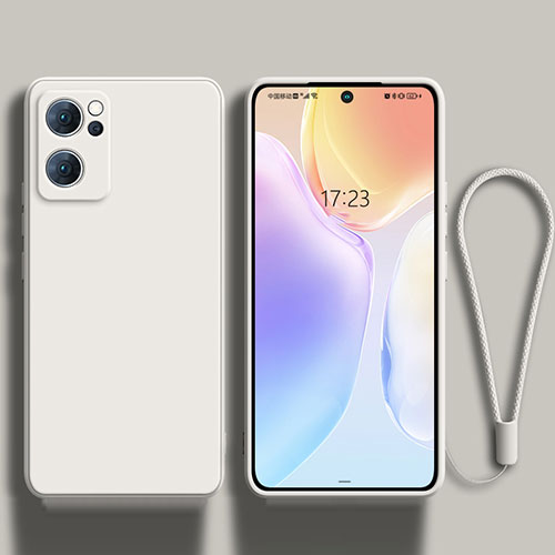 Ultra-thin Silicone Gel Soft Case 360 Degrees Cover for Oppo Reno7 SE 5G White