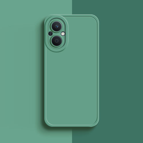 Ultra-thin Silicone Gel Soft Case 360 Degrees Cover for Oppo Reno8 Lite 5G Green