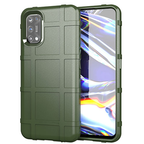 Ultra-thin Silicone Gel Soft Case 360 Degrees Cover for Realme 7 Pro Army green