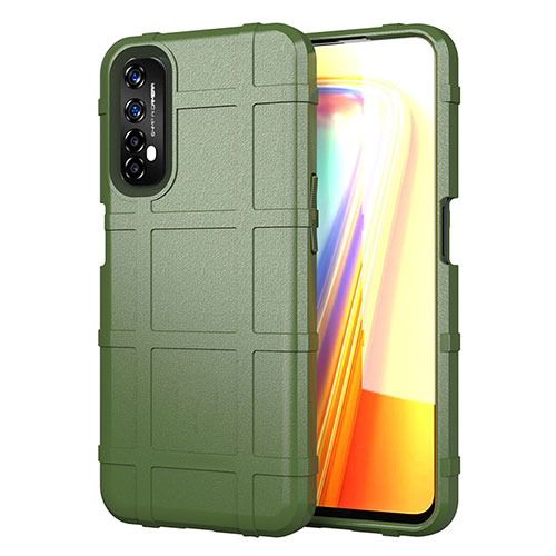 Ultra-thin Silicone Gel Soft Case 360 Degrees Cover for Realme Narzo 20 Pro Army green