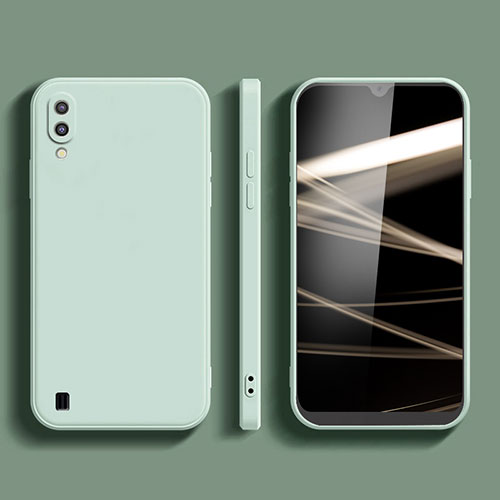Ultra-thin Silicone Gel Soft Case 360 Degrees Cover for Samsung Galaxy A01 SM-A015 Matcha Green